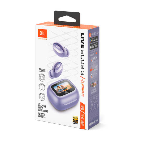 JBL Live Buds 3 - Purple - True wireless Noise Cancelling bud-type earbuds - Detailshot 15 image number null